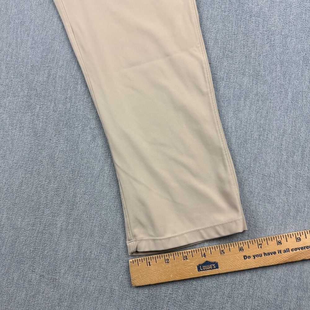 Lululemon Pants Womens 30 Beige Stretch Crop 23" Elastic‎ Waist Wide Leg Comfort - Picture 8 of 12